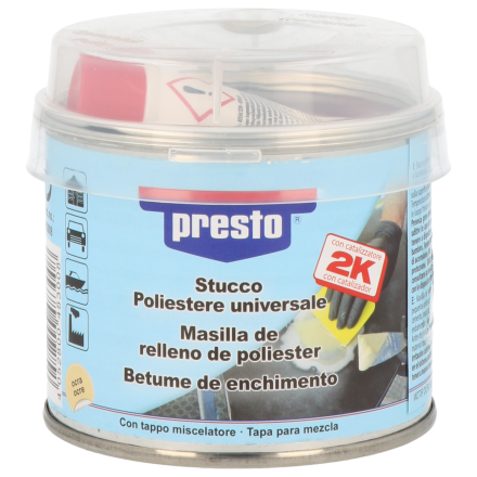 Filling compound styrene-containing