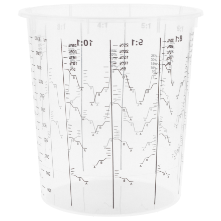 Paint mixing cup